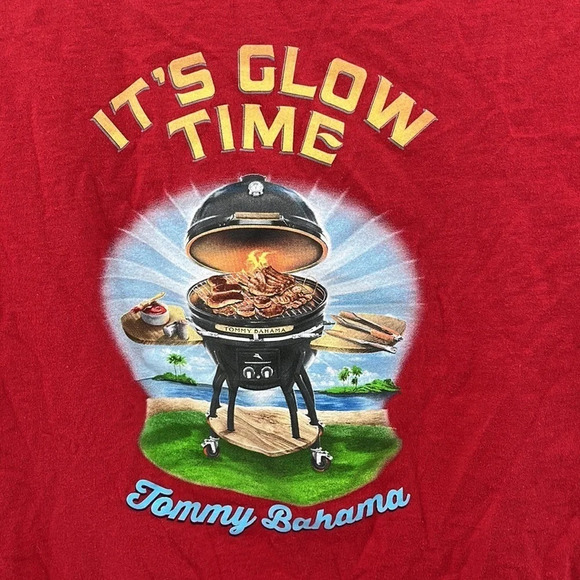 Tommy Bahama It's Glow Time Graphic T Shirt in Red - Size Medium - Picture 6 of 9